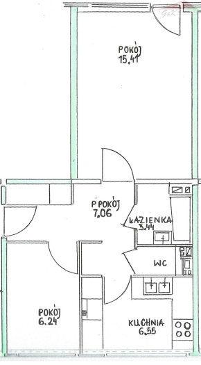 Mieszkanie na sprzedaż o pow. 39 m2
