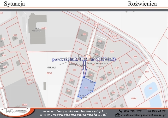 Land for sale with the area of 1129 m2