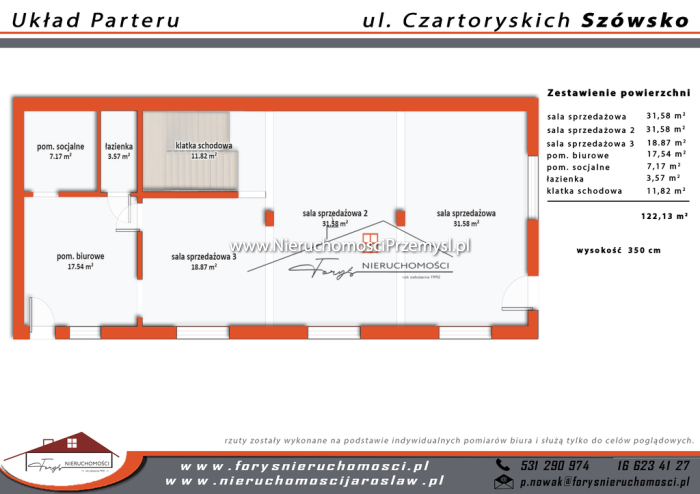 Commercial facility for rent with the area of 300 m2