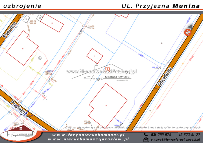 Land for sale with the area of 800 m2