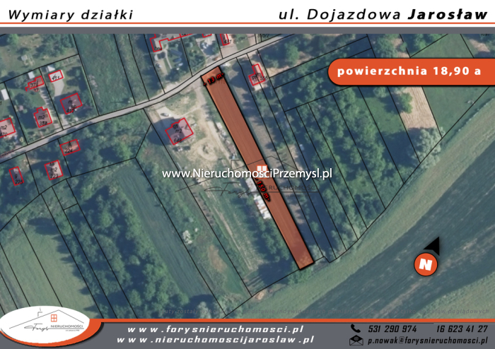 Land for sale with the area of 1890 m2