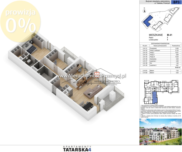 Mieszkanie na sprzedaż o pow. 94 m2