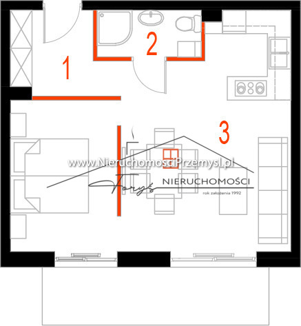 Wohnung zum Verkauf mit einer Fläche von 43 m2