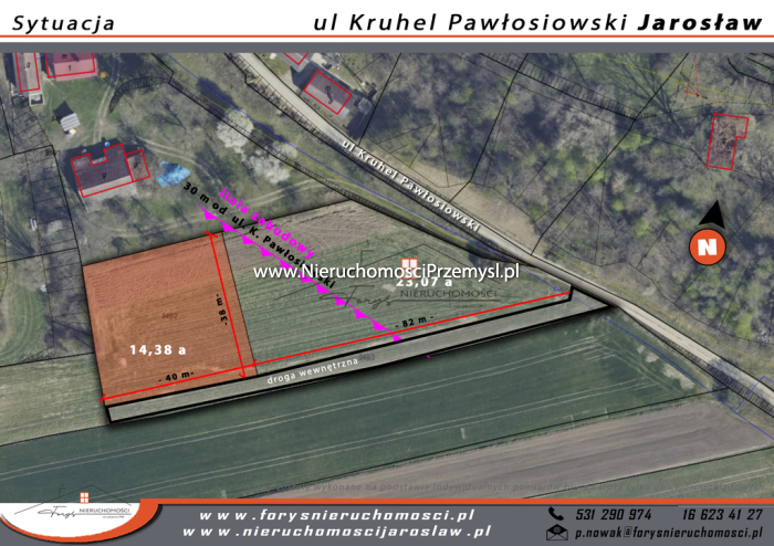 Land for sale with the area of 1438 m2